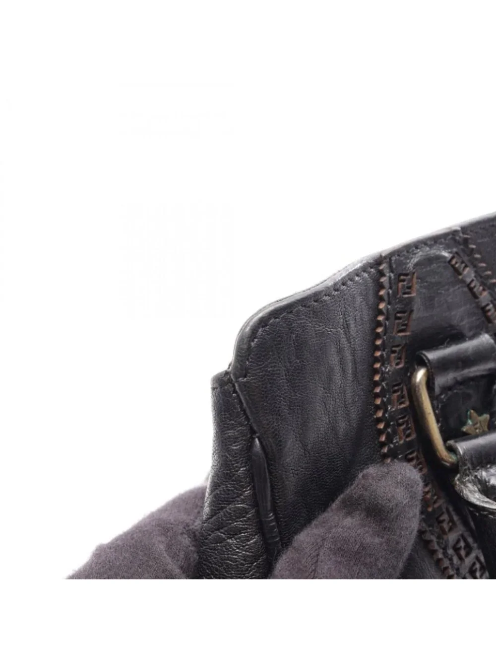 Fendi Handbag Etonico Black Leather